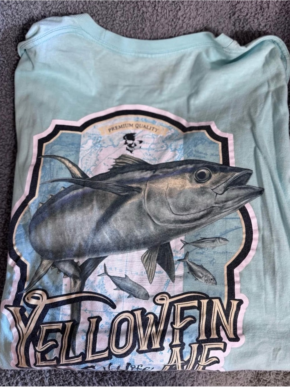 Salt Life Aqua Yellowfin Graphic Long Sleeve Tee